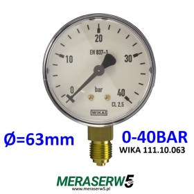 M63R/111.10.063 WIKA   0-40BAR